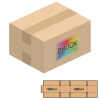 242x192x124 mm zweiwellige Kartons mit Digitaldruck