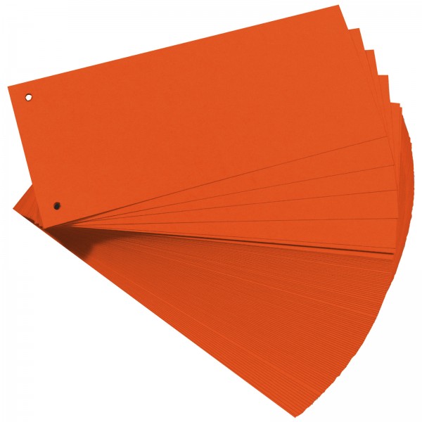 Trennstreifen aus Manilakarton 10,5 x 24 cm 160 g/m² Orange