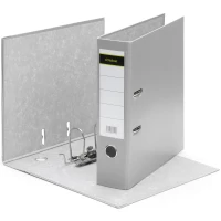 Ordner A4 8 cm PP Kunststoff Grau Aktenordner Briefordner