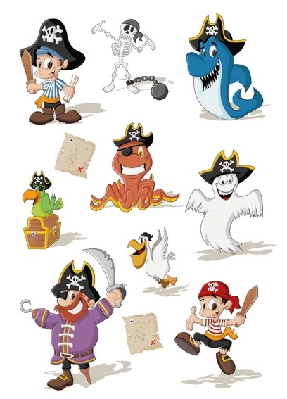 HERMA 3167 10x Sticker MAGIC Piratenparty, Transpuffy