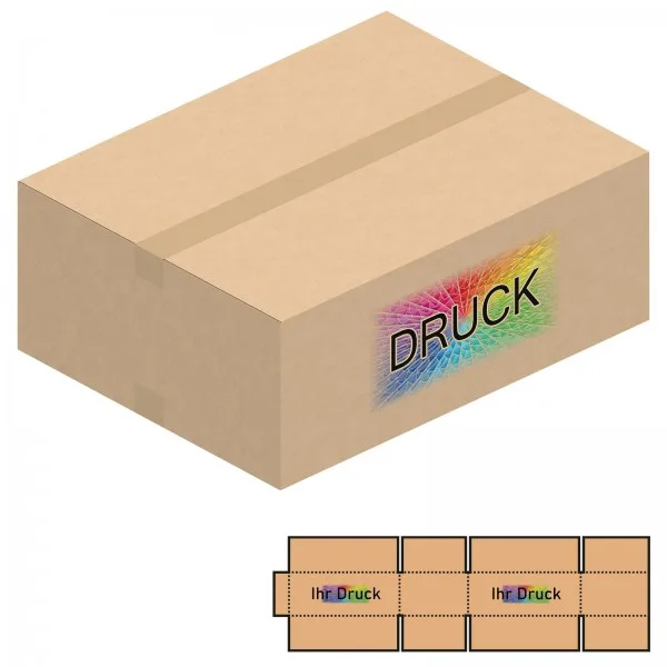 650x500x250 mm zweiwellige Kartons mit Digitaldruck