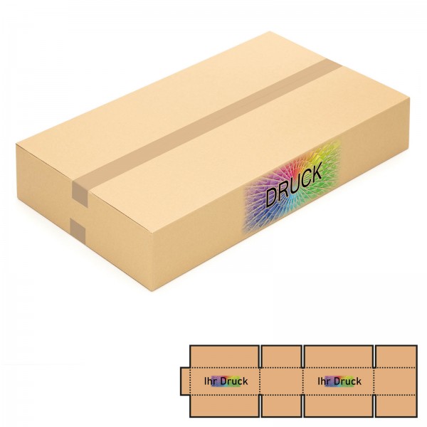 Faltkarton 750 x 430 x 130 mm mit Digitaldruck