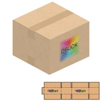 250x250x185 mm zweiwellige Kartons mit Digitaldruck