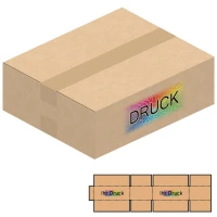 300x250x100 mm einwellige Kartons mit Digitaldruck