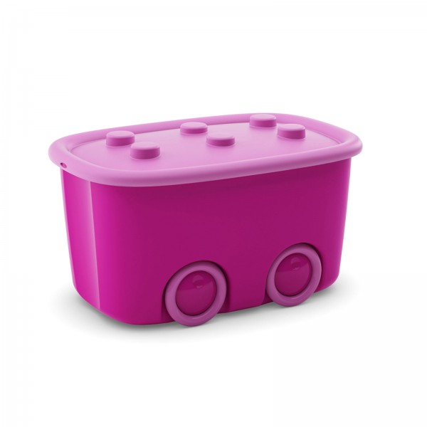 Spielzeugaufbewahrungsbox 46 Liter Pink/Rosa