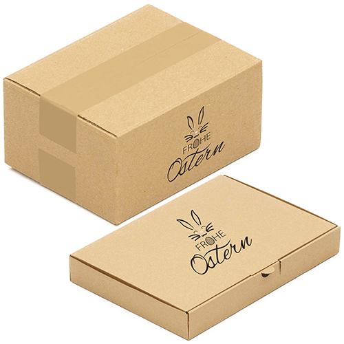 Kartons mit Ostermotiv