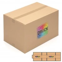 600x400x400 mm einwellige Kartons (Außenmaß) mit Digitaldruck