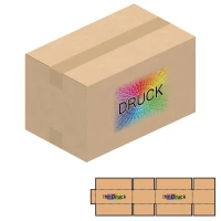 360x220x210 mm zweiwellige Kartons mit Digitaldruck