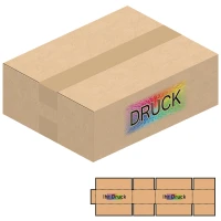 274x214x83 mm einwellige Kartons mit Digitaldruck