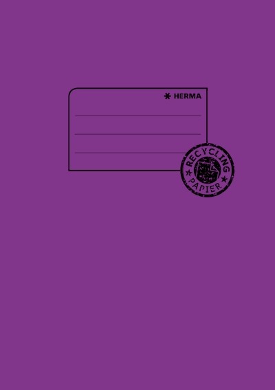 HERMA 5506 10x Heftschoner Papier A5 violett