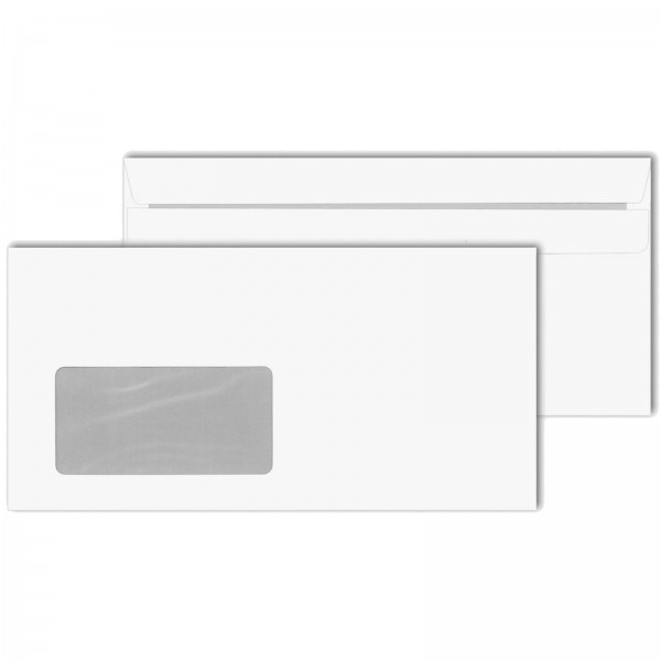 Briefumschläge DIN Lang 75 g/m² mit Fenster Selbstklebend