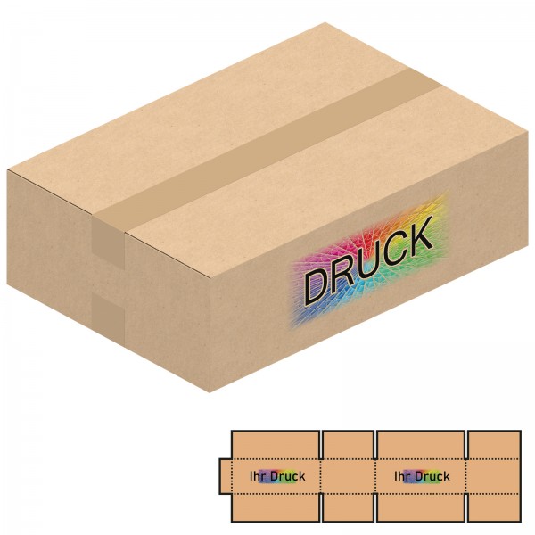 396x273x120 mm zweiwellige Kartons mit Digitaldruck
