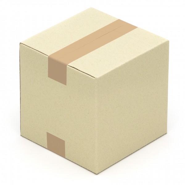 Graspapier-Karton Faltkarton 200 x 200 x 200 mm aus Graspapier