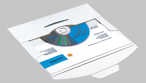 HERMA 2002 CD-PostPack Versandkuvert mit Steckverschluss weiß 22