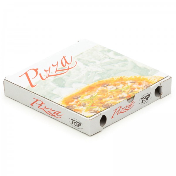 Pizzakarton 200 x 200 x 30 mm "Cuboxale" Weiß