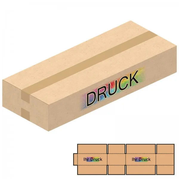 740x290x130 mm zweiwellige Kartons mit Digitaldruck
