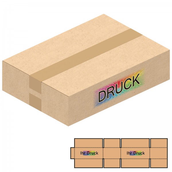 342x242x84 mm zweiwellige Kartons mit Digitaldruck