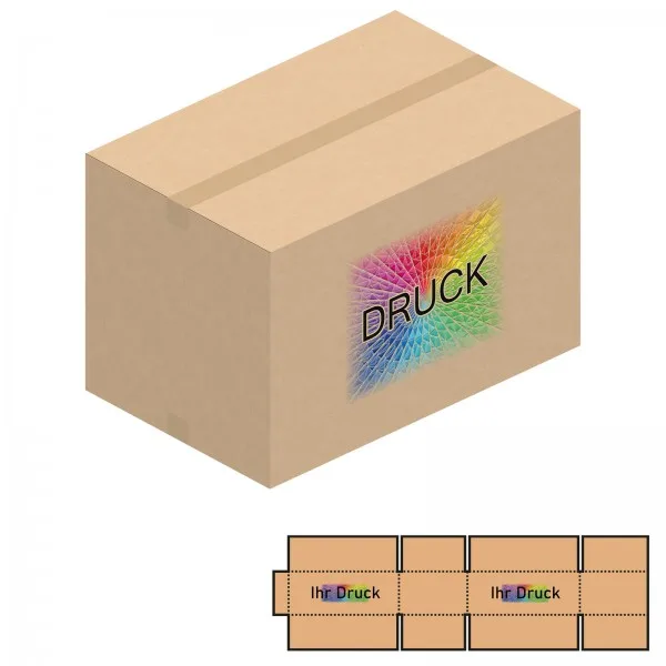 700x450x450 mm zweiwellige Kartons mit Digitaldruck