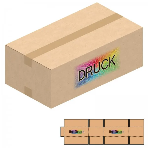 690x370x230 mm zweiwellige Kartons mit Digitaldruck