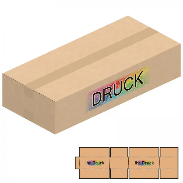550x250x120 mm einwellige Kartons mit Digitaldruck