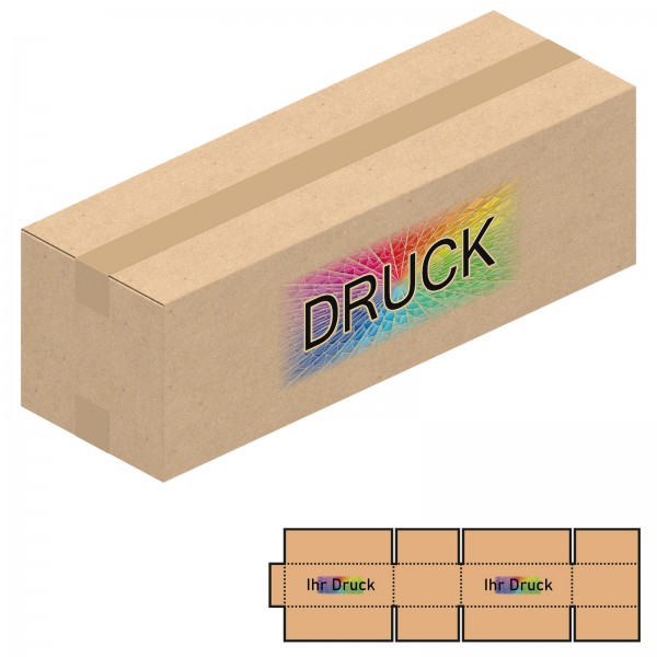 1186x386x372 mm zweiwellige Kartons mit Digitaldruck