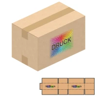 250x150x150 mm zweiwellige Kartons mit Digitaldruck