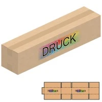 550x120x120 mm einwellige Kartons mit Digitaldruck