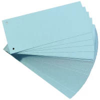 Trennstreifen aus Manilakarton 10,5 x 24 cm 160 g/m² Blau