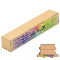 Faltschachtel 1000 x 75 x 75 mm mit Digitaldruck