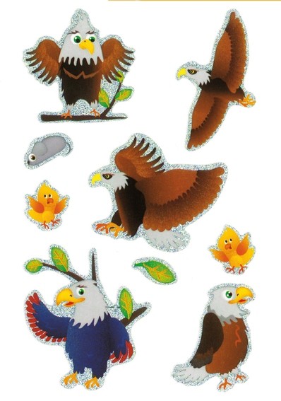 HERMA 3168 10x Sticker MAGIC Grosser Adler, Prismaticfolie