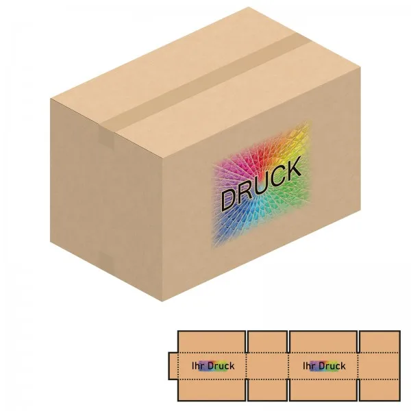 590x360x360 mm zweiwellige Kartons mit Digitaldruck