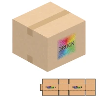 394x394x288 mm einwellige Kartons mit Digitaldruck