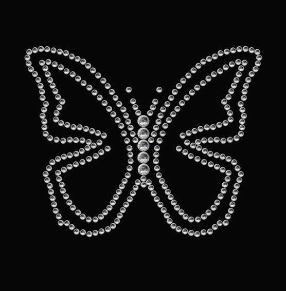 HERMA 15379 3x Crystal Sticker Schmetterling