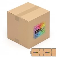 250x250x250 mm einwellige Kartons mit Digitaldruck