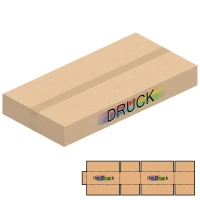 800x400x100 mm zweiwellige Kartons mit Digitaldruck