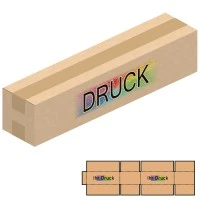 690x140x130 mm zweiwellige Kartons mit Digitaldruck
