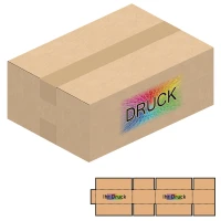 310x220x120 mm einwellige Kartons A4+ mit Digitaldruck