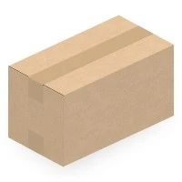 234x124x118 mm einwellige Kartons, weiß