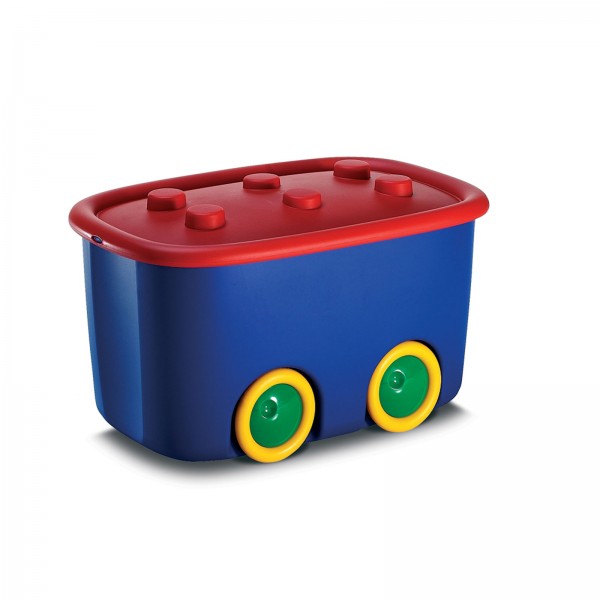 Spielzeugaufbewahrungsbox 46 Liter Blau/Rot