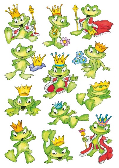 HERMA 3429 10x Sticker DECOR Froschkönig