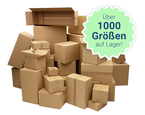 Über 1000 Größen auf Lager