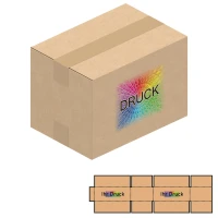 200x140x140 mm einwellige Kartons mit Digitaldruck