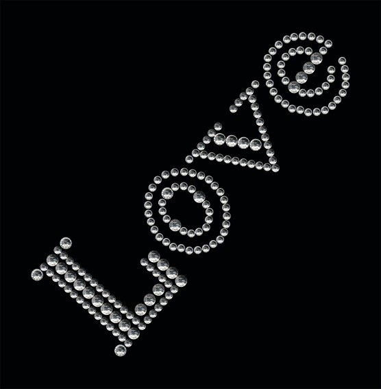 HERMA 15383 3x Crystal Sticker Love