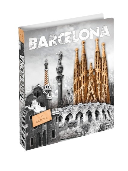 HERMA 19136 3x Ringbuch A4 Barcelona