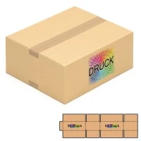 350x300x150 mm einwellige Kartons mit Digitaldruck
