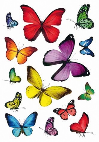 HERMA 3084 10x Sticker DECOR Schmetterlingsvielfalt