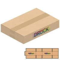 310x215x55 mm einwellige Kartons A4+ mit Digitaldruck