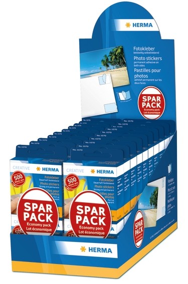 HERMA 9370 Fotokleber Sparpack im Display 20 x 500 St.