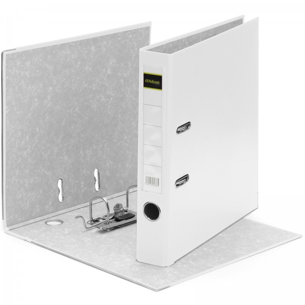 Ordner A4 5 cm PP Kunststoff Weiss Aktenordner Briefordner