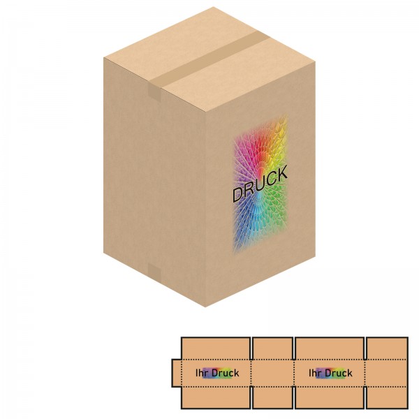 400x400x600 mm zweiwellige Kartons mit Digitaldruck